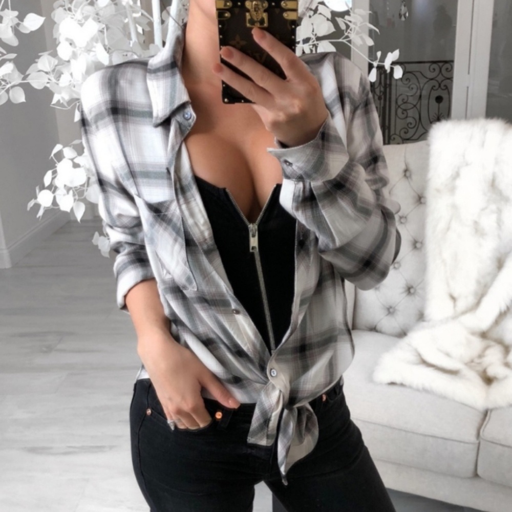 Plaid button up
